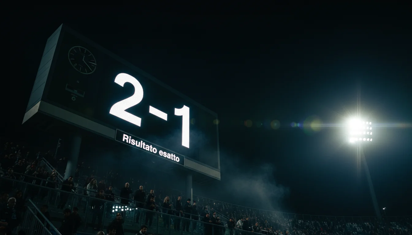 Scommesse risultato esatto calcio